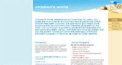 Desktop Screenshot of childrensworldventura.com
